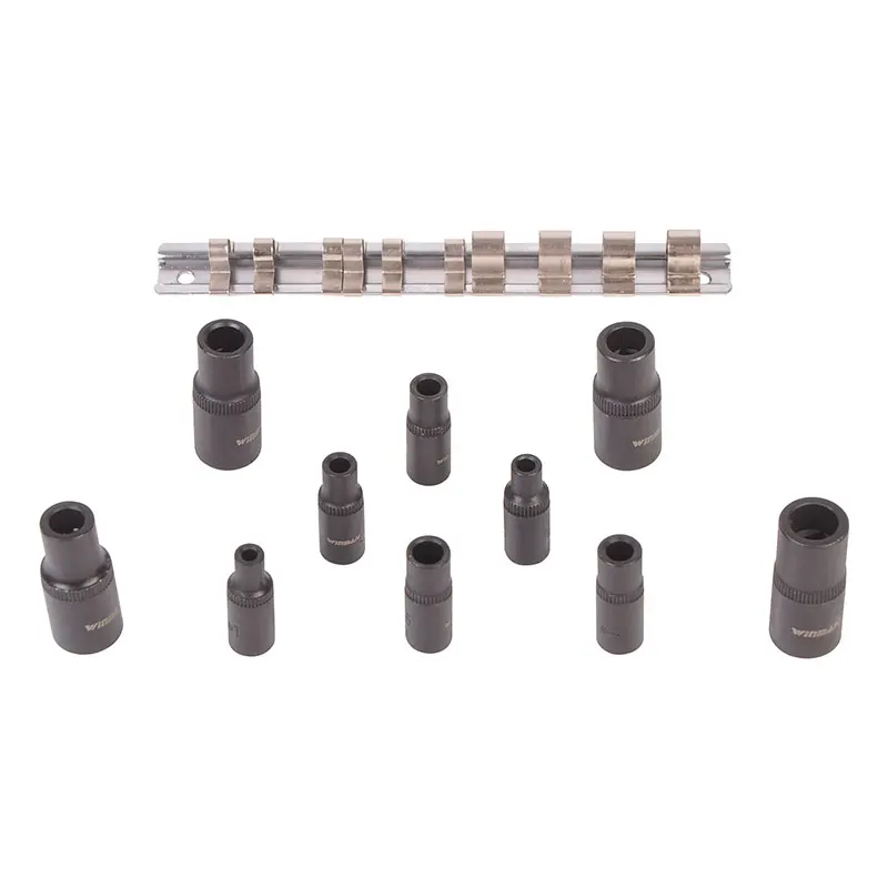 

Local stock in America! Winmax 10pc screw tapping 1/4 and 3/8 magnetic socket set