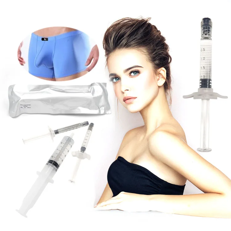 

50ml hyaluronic acid dermal filler injections to increase butt size, Transparent