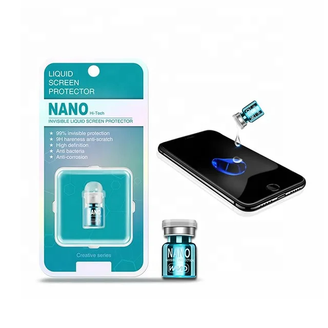 

Anti Scratch Transparent Mobile Phone 9H Technology Nano Glass Liquid Screen Protector, Clear