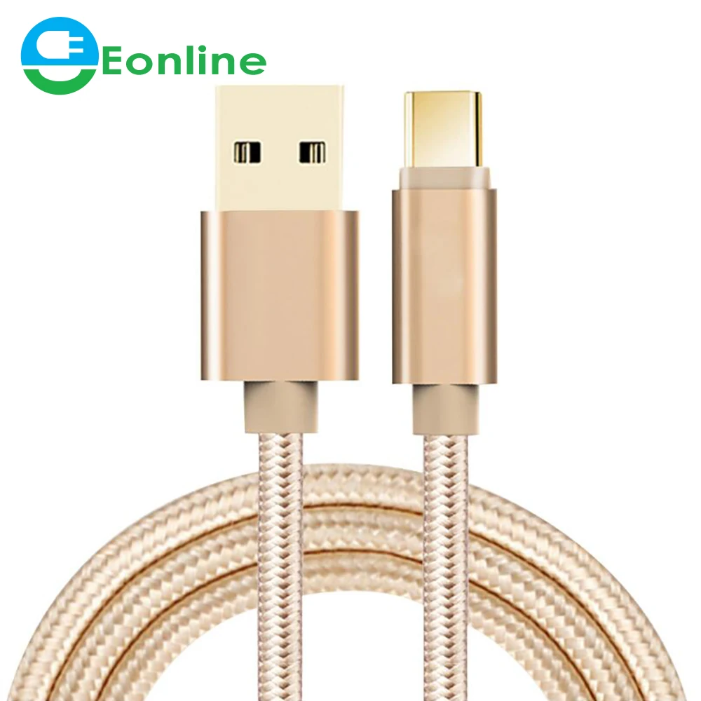 

1M 2M 3M Micro USB Type C Cable For Samsung Android Fast Charging Braid Charger USB Cable Mobile Phone Cord Wire