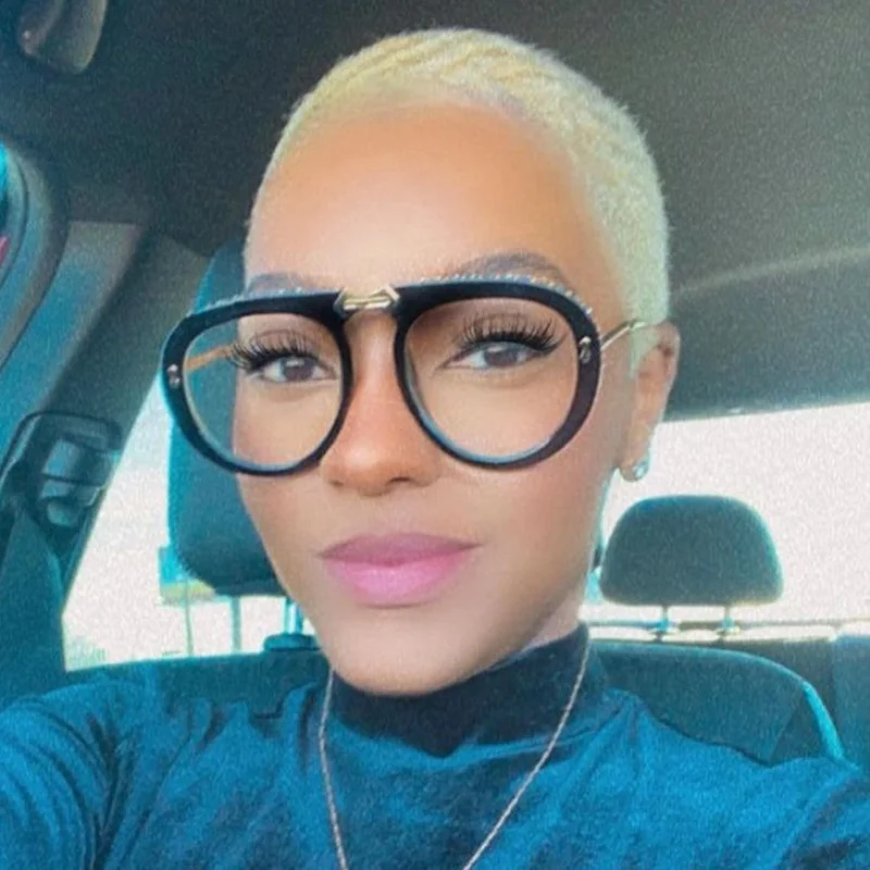 

Vintage folding pilot sunglasses women luxury crystal brand oversized clear eyeglasses sun glasses men shades oculos de sol, As picture