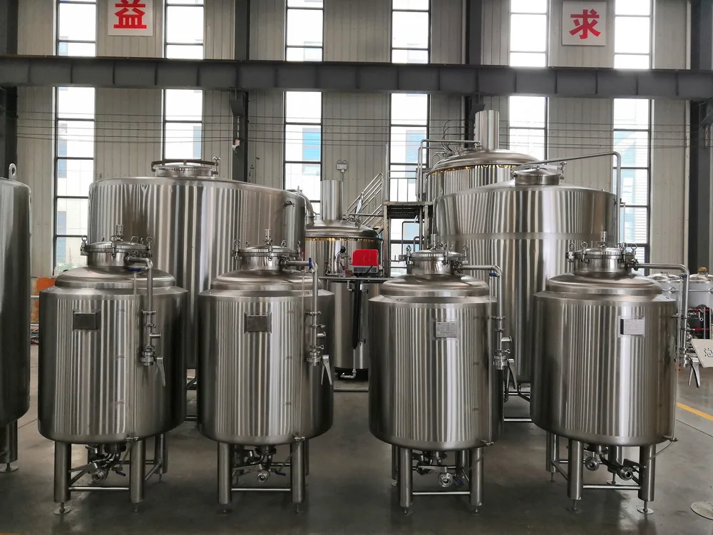 Used Beer Brewing Equipment 500l 5hl 5bbl Beer Brewery Plant Pilot