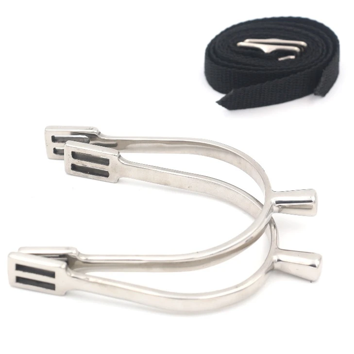 

Horse Riding Spur Stainless Steel Horse Spur English Spur Equestrian Halters Equipment Horse Riding Product Wholesale