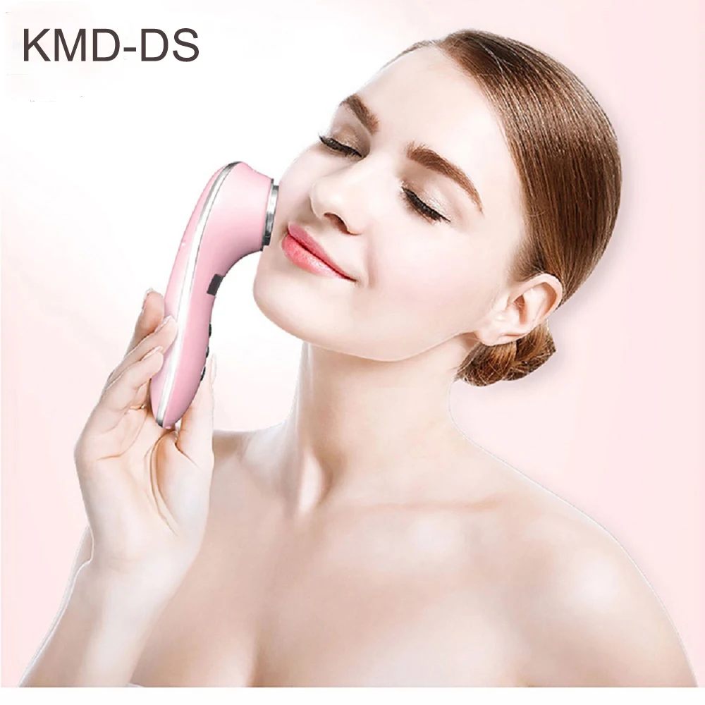 

2021 New Pure Daily Use Skin Tightening Face Lift RF Instrument Facial Beauty Instrument USB Cable Ultrasonic Beauty Device, Pink,white
