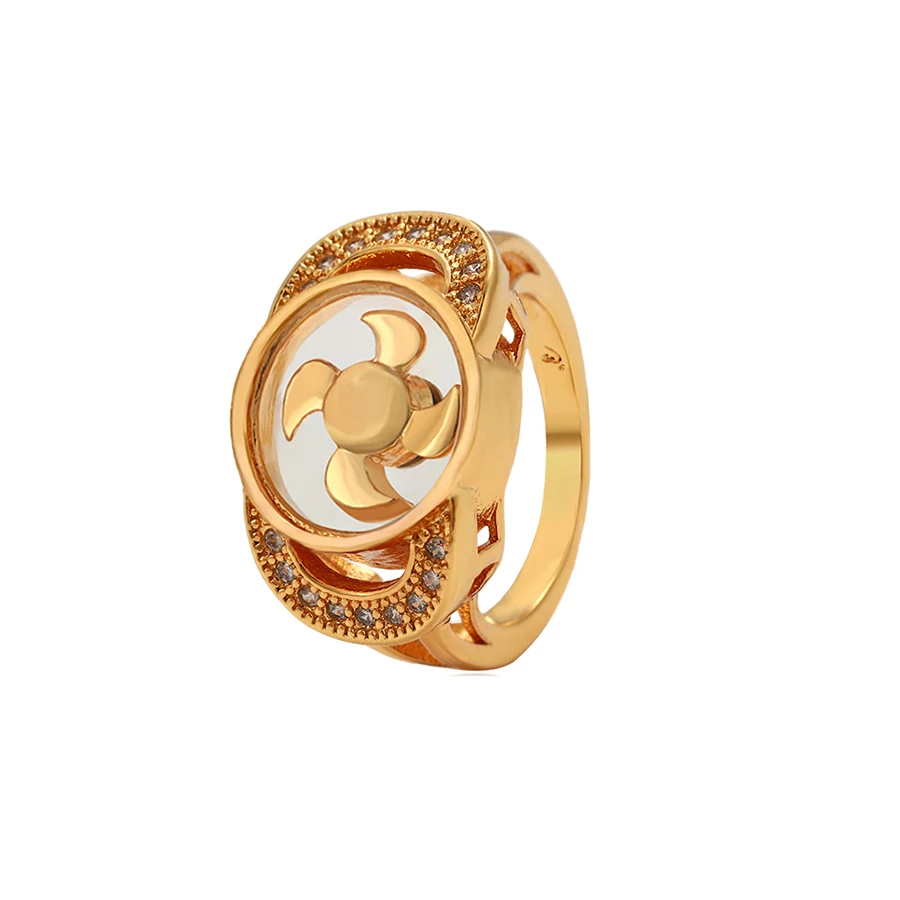 

16333 Xuping 24k gold plated fashion Windmill ring men jewelry hot sale in Thailand, 24k gold color