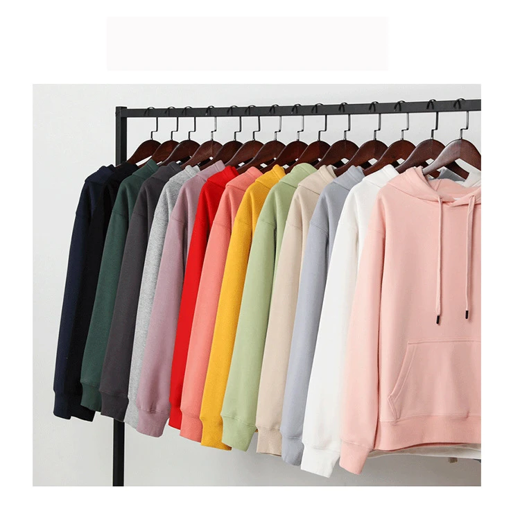 

Custom wholesale plain thick hoodies high quality plain hoodies