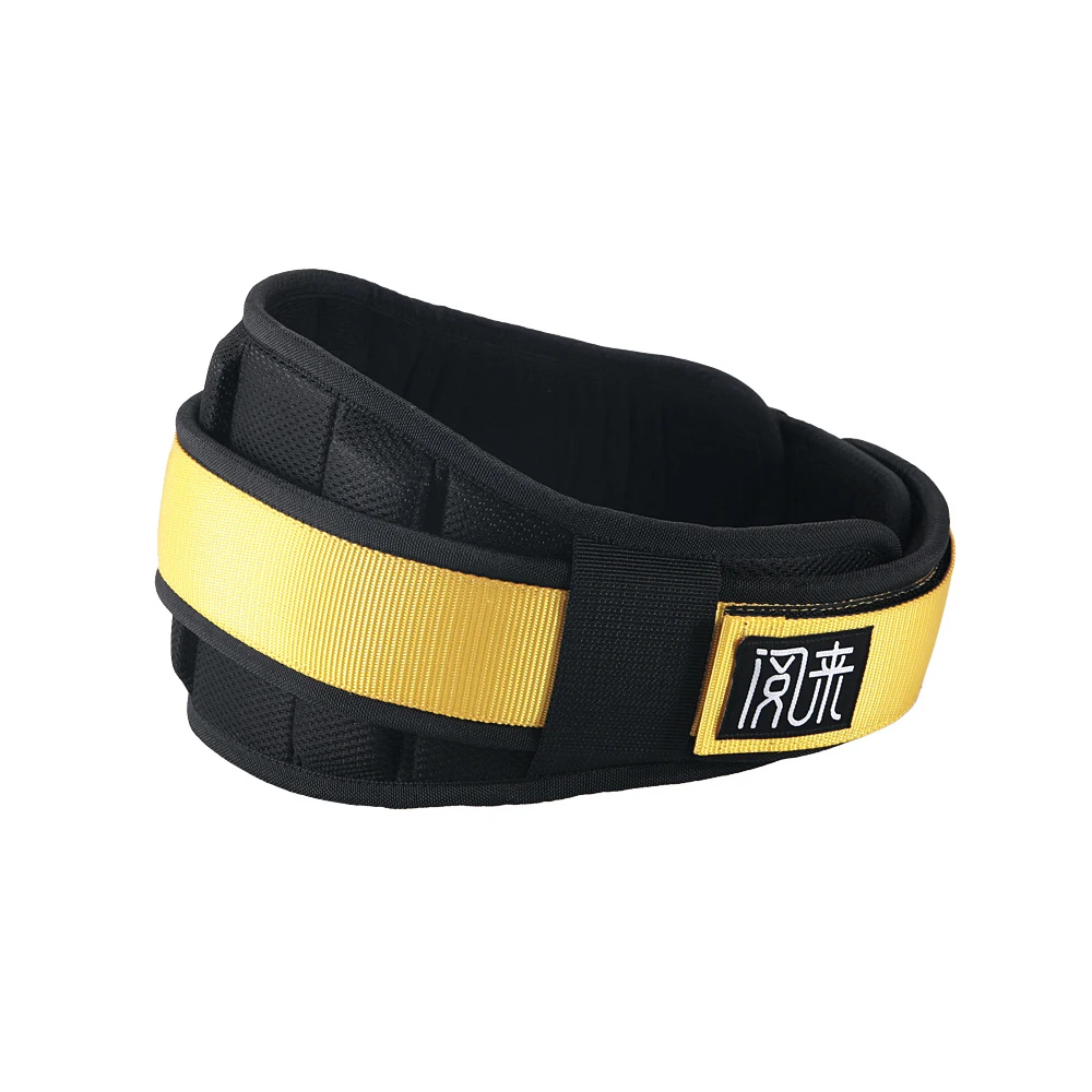 

Weight Lifting Belt Great for Squats Men and Women Comfortable Lumbar Support weightlifting belt, Black,yellow