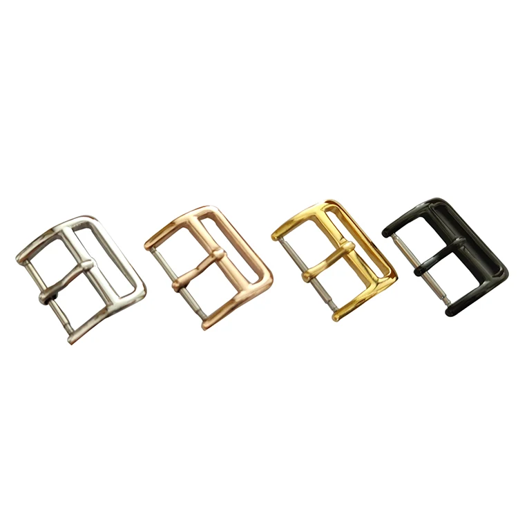 

Wholesale Stainless Steel Metal Accessory Watch Strap Clasp Watch Band Pin Buckle, Silver / ross gold /gold/black