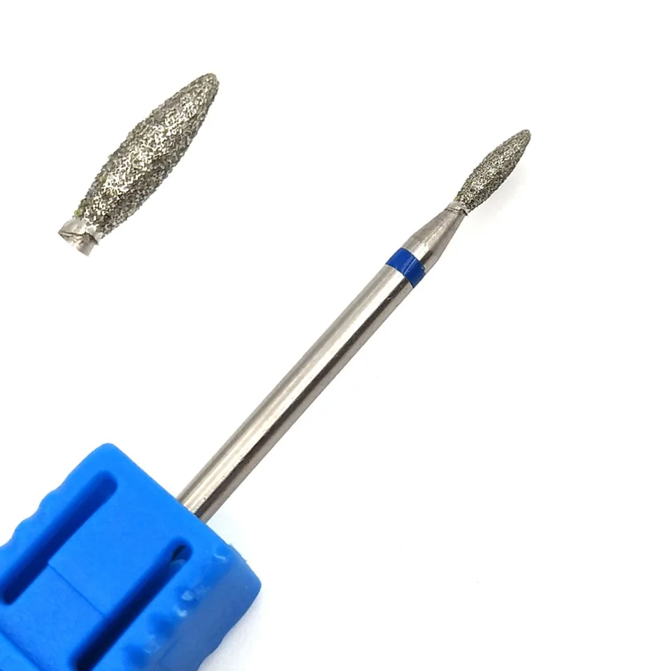 

HYTOOS Cone Diamond Nail Drill Bit 3/32" Rotary Diamond Burr Bits Cuticle Clean Bits Nail Drill Accessories Nail Tool