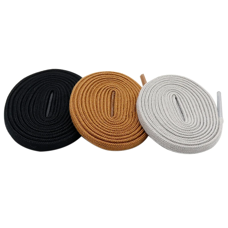 

Xuansi Shoes accessories Manufacturer Wholesale Hot Sale Flat polyester Shoelaces solid shoelaces shoe laces for Trendy Shoes