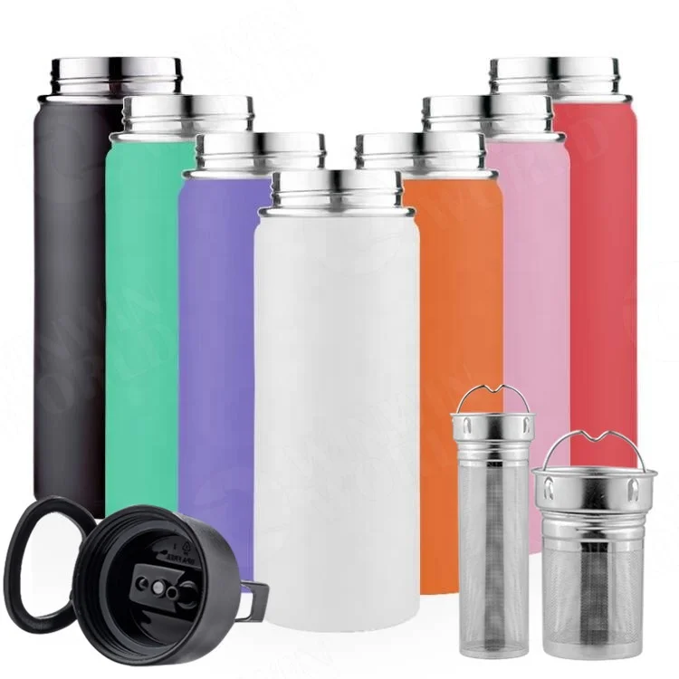 

Sublimation Blanks White DIY Leak-Proof Insulated Stainless Steel Tea Thermos & Water Bottle With Tea Infuser Strainer Filter