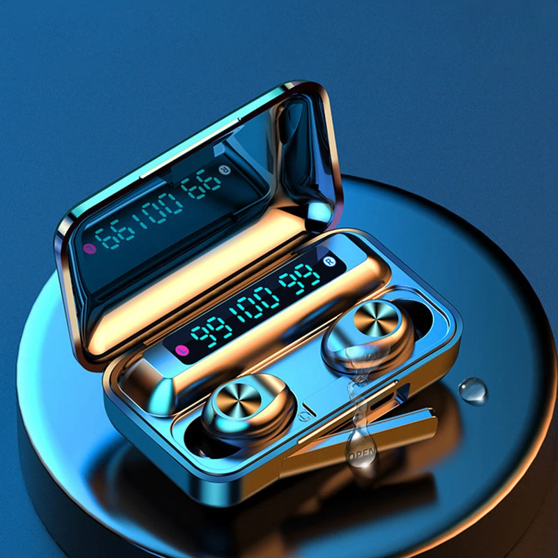 

2021 New IPX7 2000mah Waterproof Wireless Earphone Earbuds Sports Blue Tooth Wireless Earphone Headphone