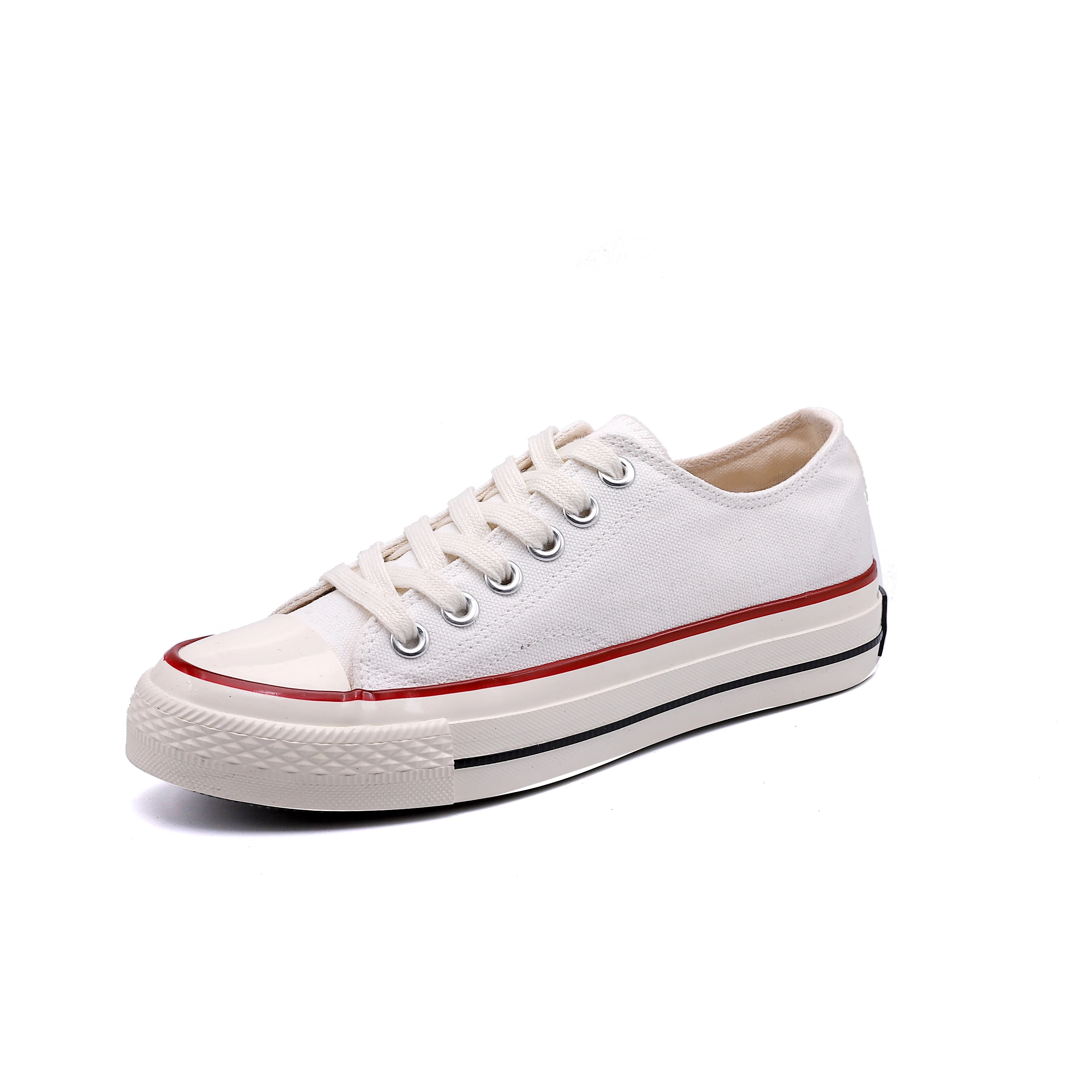 

MINGBAO classic hand-painted low-top canvas shoes ladies Korean version of wild casual white shoes