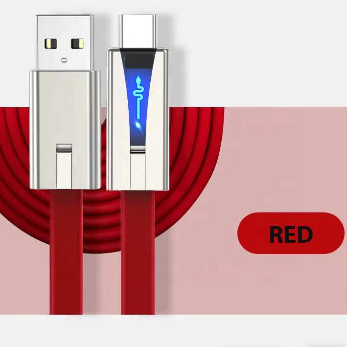 

SIKAI New Arrival PD 18W Snake LED Flowing Light Luminous Cable 3 in 1 USB Cable USB Ajustable Renewable Charging USB Cable, Black,red