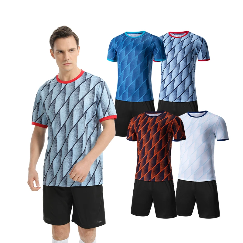 

Wholesale Custom Sublimation Printing Blank Kids Men Soccer Jersey Football Club Team Uniform Set