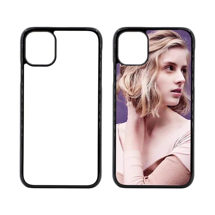 

mobile phone shell 2d TPU PC sublimation blank cell phone case, White , black