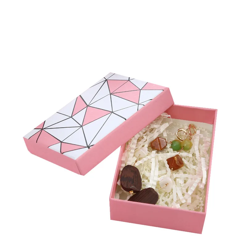 

Pink cute design stock high quality ladies gift big wholesale jewelry box