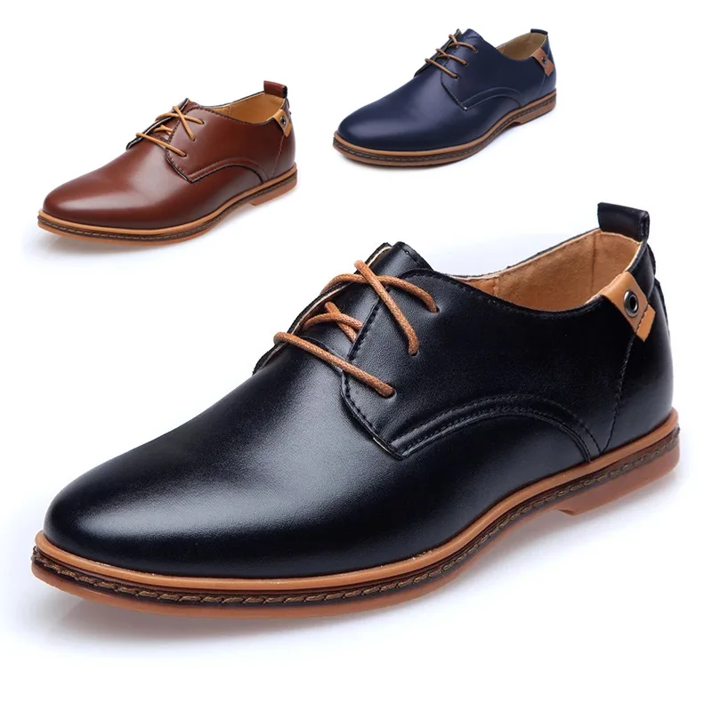 

Leather Office shoes youth beef tendon men's formal Dress shoes, Yellow black blue