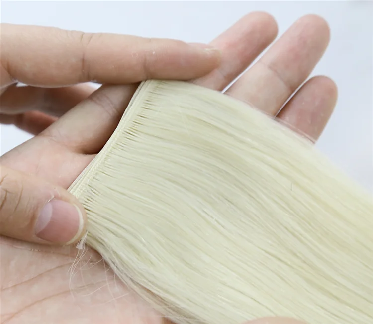 

Hybrid Genius Hand Tied Extensions Weft MicroThin Wefts Human Hair Cuticle Aligned European Hair Greathairgroup Supplier Samples
