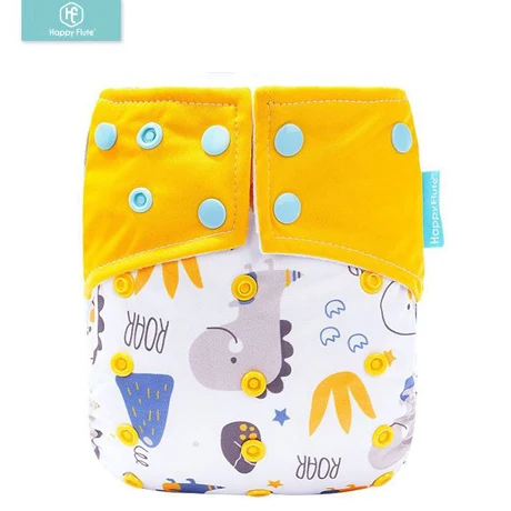 

Happyflute Wholesale Amazon Best Selling Custom Printed Baby Cloth Diaper Pants Cartoon Infant Washable Cloth Diapers