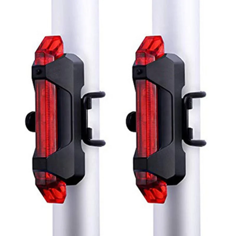 

Amazon Hot Sell Safety Alarm Rear Lamp Night Riding Rechargeable USB Waterproof Bike Taillight Bicycle Tail Light