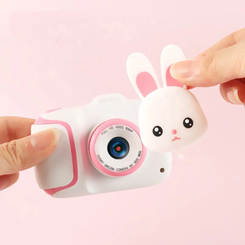 

2020 HD Removable cover rabbit kids camera fun digital camera kids