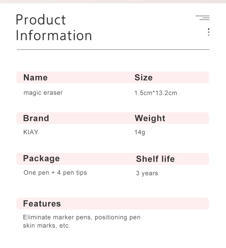 Surgical Skin Marker Remove Pen Tattoo Magic Eraser Removing Marker