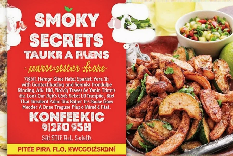 Grilled meat seasoned with Spanish spices