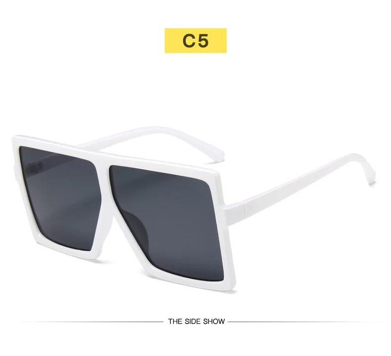 

D7043 Unisex Custom Fashion European American Sun Glasses trendy designer Eyeglasses Square Women Colorful Square Sunglasses, 34 colors