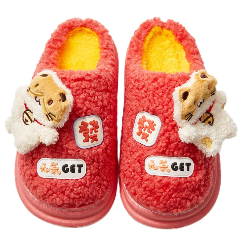 

Factory Sale Various Widely Used Bedroom Slippers Round Toe Fur Slides, Solid color