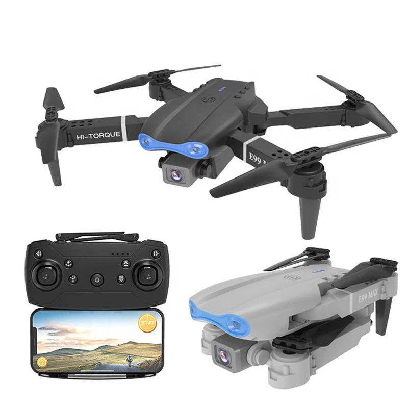 

New 2021 pro rc mini e99 max drone 4k dual camera wifi fpv quadcopter foldable drones kid toy wild angle helicopter dron e99 max