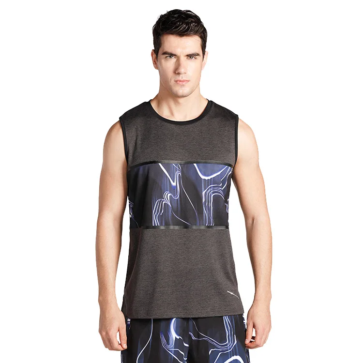 

Mens running sport vest sublimation printing mesh tank top, Customize color