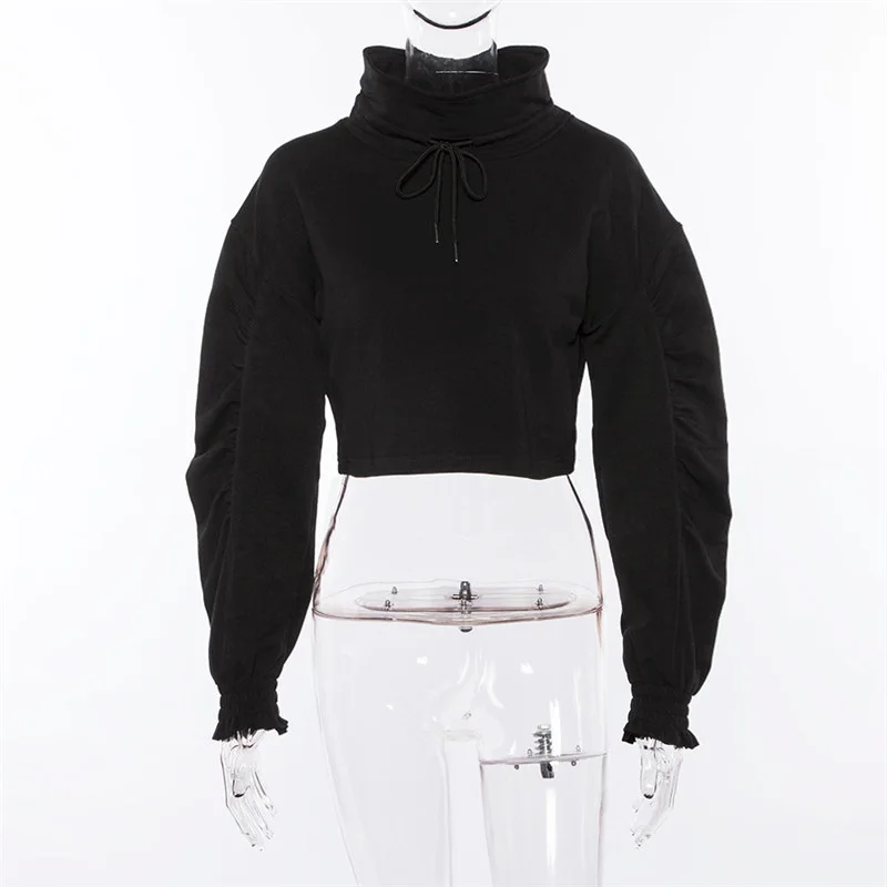 

MOQ 1 drop shipping ladies blank gym Bodycon long sleeve crop top