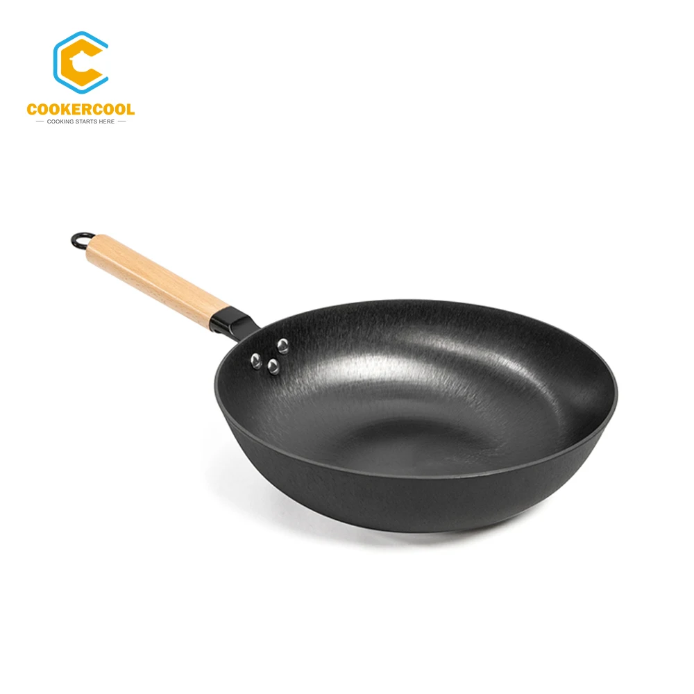 

Cookercool Best cheap price nonstick cast iron deep frying pan