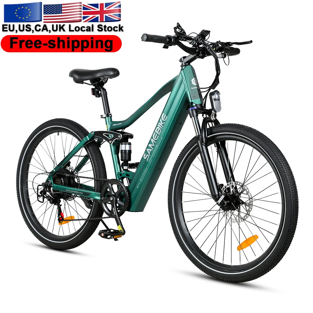 

2023 hot sale SAMEBIKE 26 inch non folding powerful 48V 750W 14A full suspension mountain daily Ebike Electric cycle