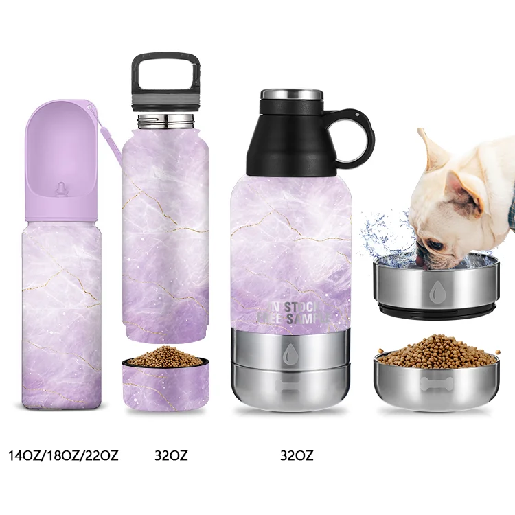 

Pet Dog Water Bottle For Dogs Food Water Feeder Drinking Bowl Automatic Puppy Cat Water Dispenser Feeder, Customized color