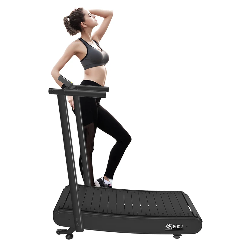 

Home use portable fitness mini walking manual treadmill curved home fitness running machine for wholesale