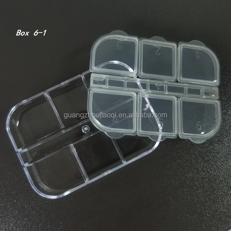 

2021 new nail art plastic box for the nail art decoration packing, Clear