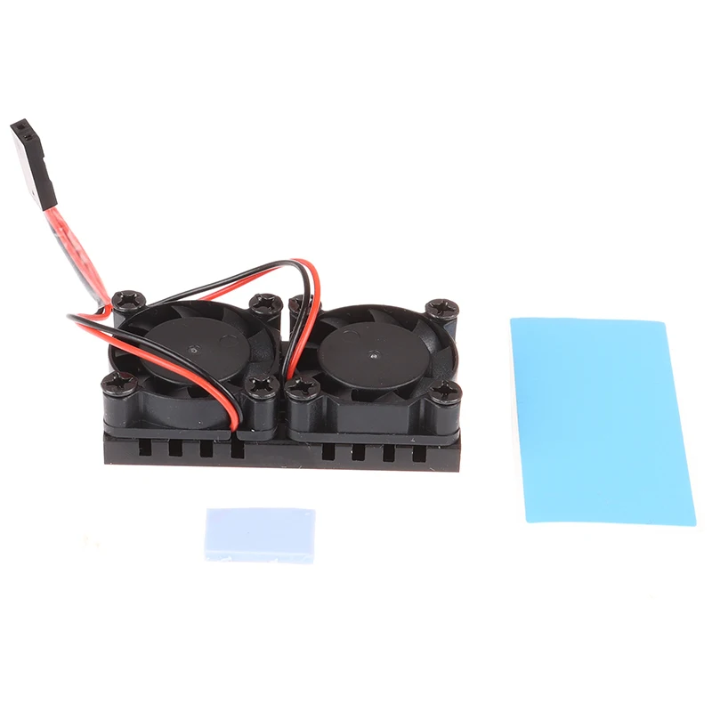

Dual Fan CPU PCB Cooling Fan Cooler Heat Sink Module For Raspberry Pi 4