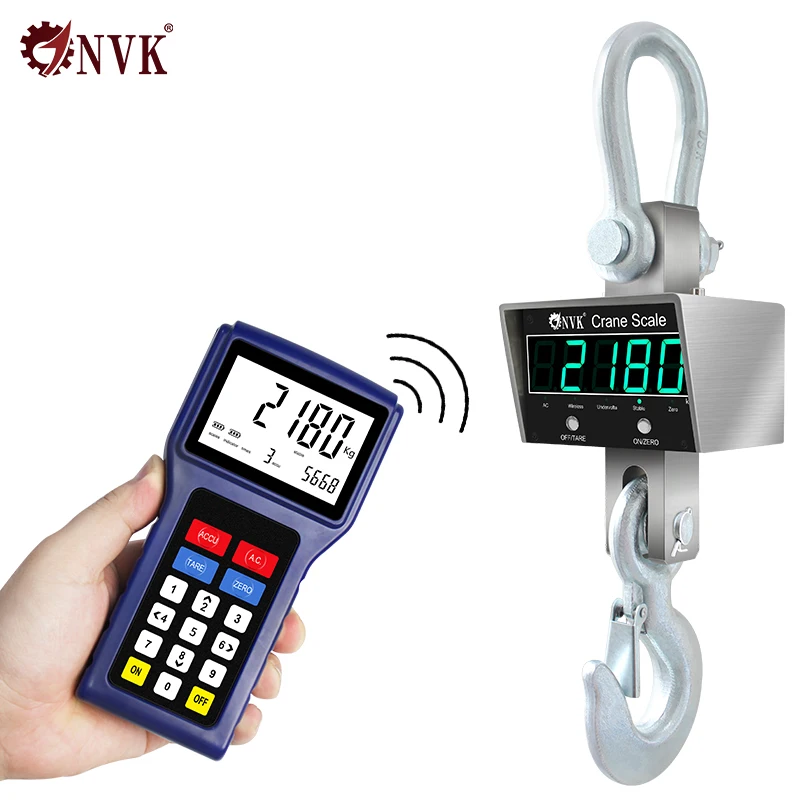

Industrial Electronic Crane Scale with 5" Large Screen Version Handheld Weighing Scale