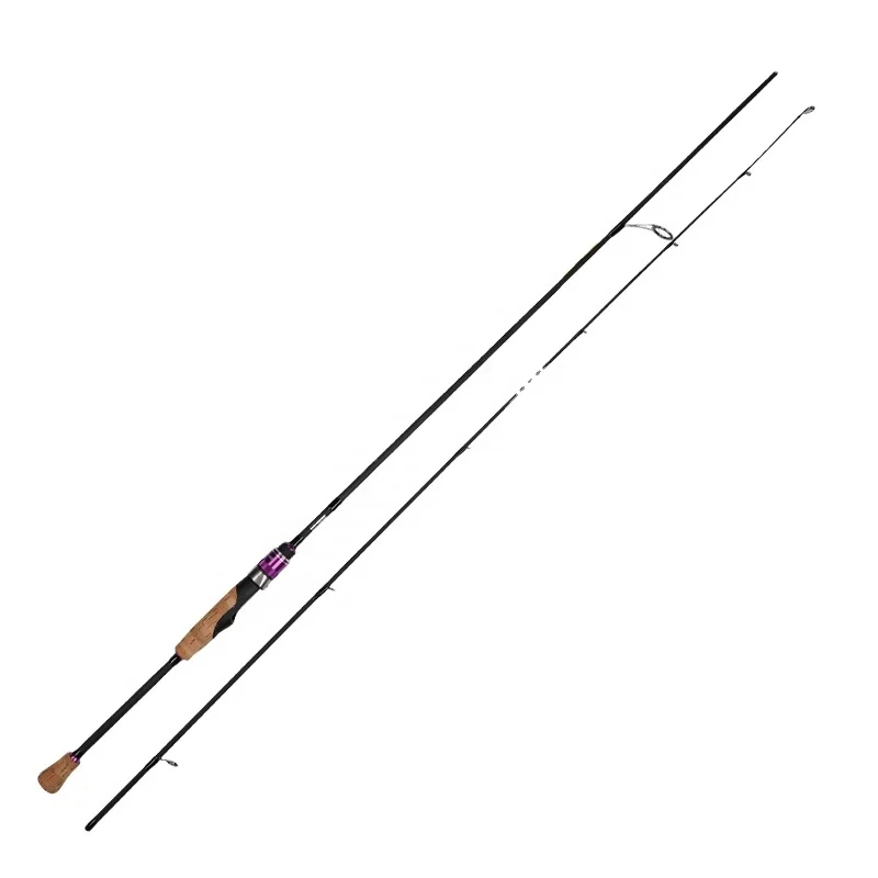 

1.98m 2.10m high quality Ultra light carbon rod small light spinning rod ultra light fishing pole, Blue/purple