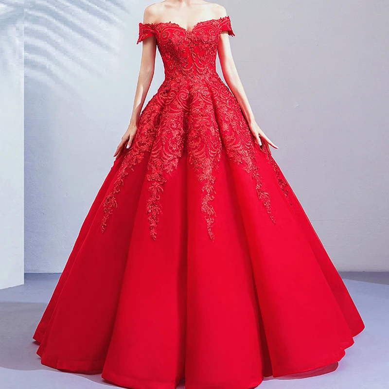 red wedding dresses 2019