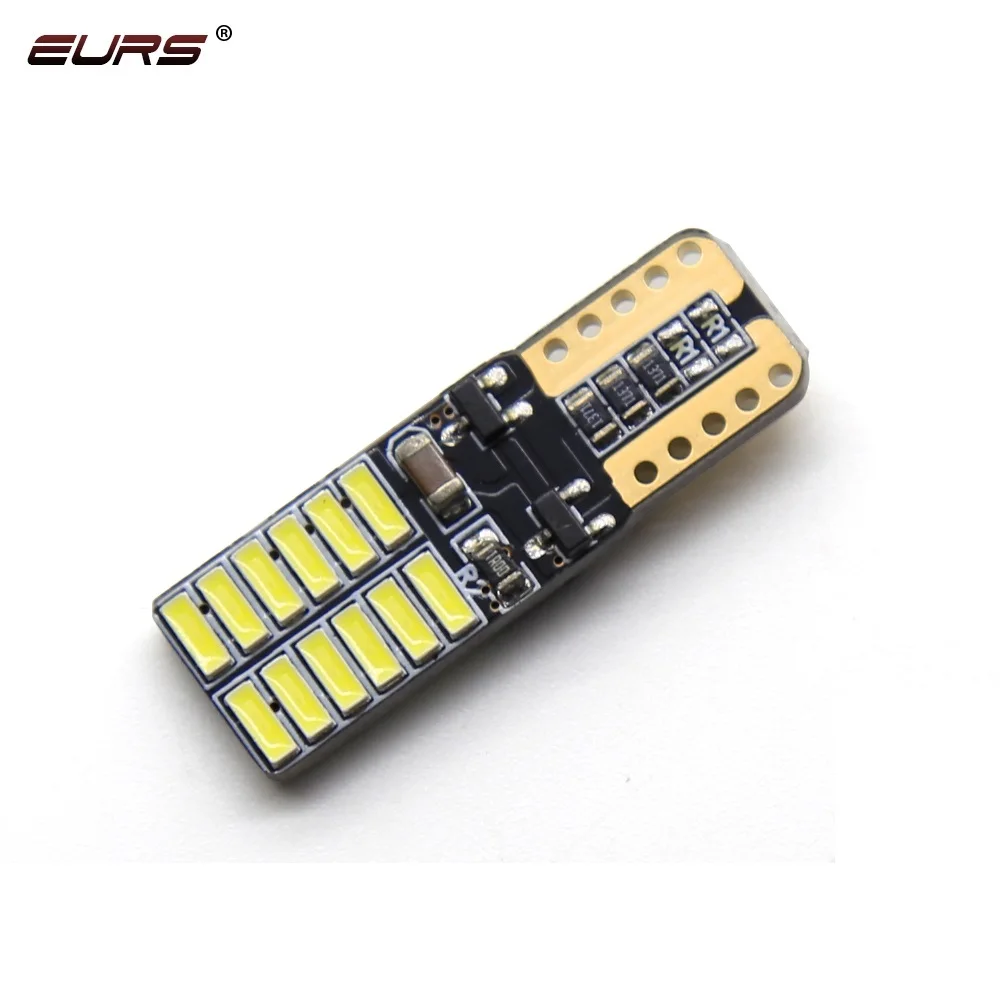 EURS New model T10 W5W 4014 24SMD 24led automobile accessories led width light bulbs,interior lamp for cars led lights