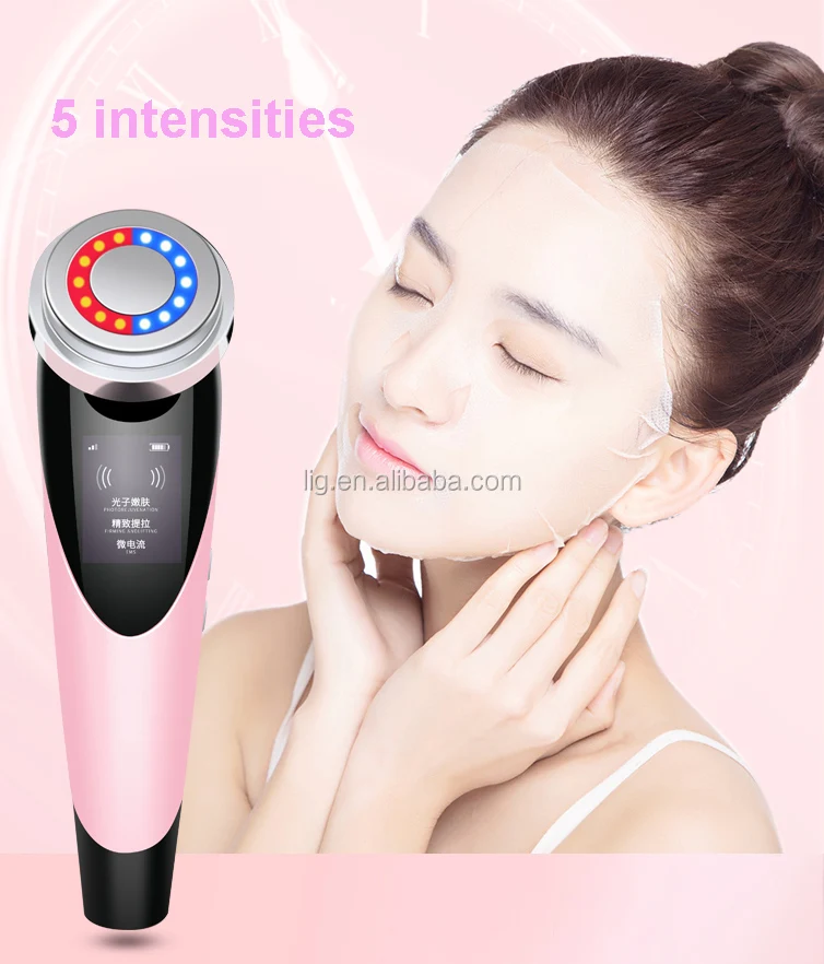 

New Home Use Portable Face Lifting Beauty Instrument Device LED Facial Care Skin Rejuvenation EMS RF Skin Tightening Machine