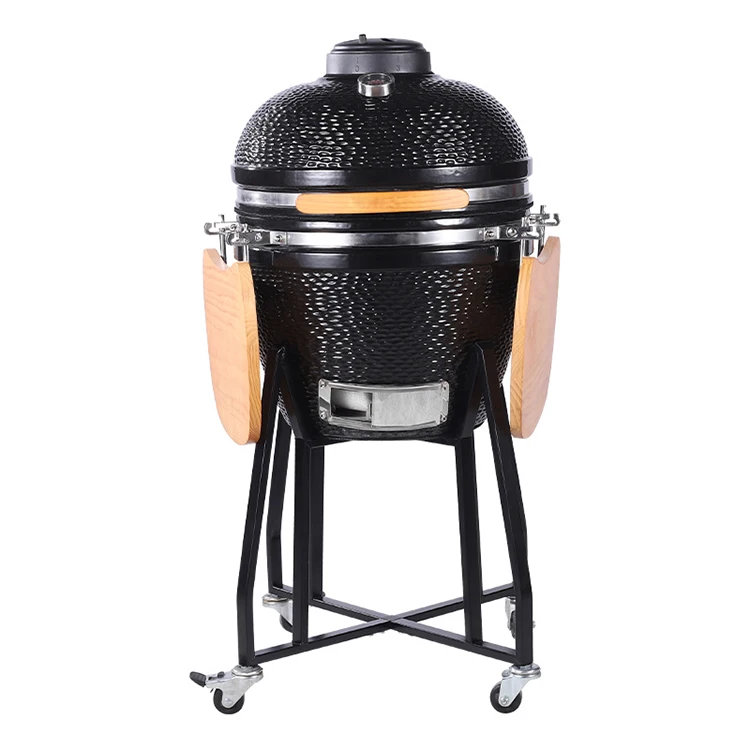 

18 21 24 25 inch wood pellet pizza oven outdoor korean kamado ceramic charcoal smoker bbq grill, Optional