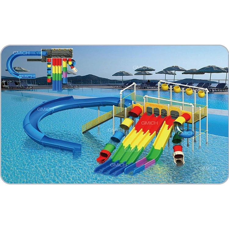 

Colorful adults park water dubai Stainless water slide water playground on sale JMQ-18162B, Red yellow blue orange green etc