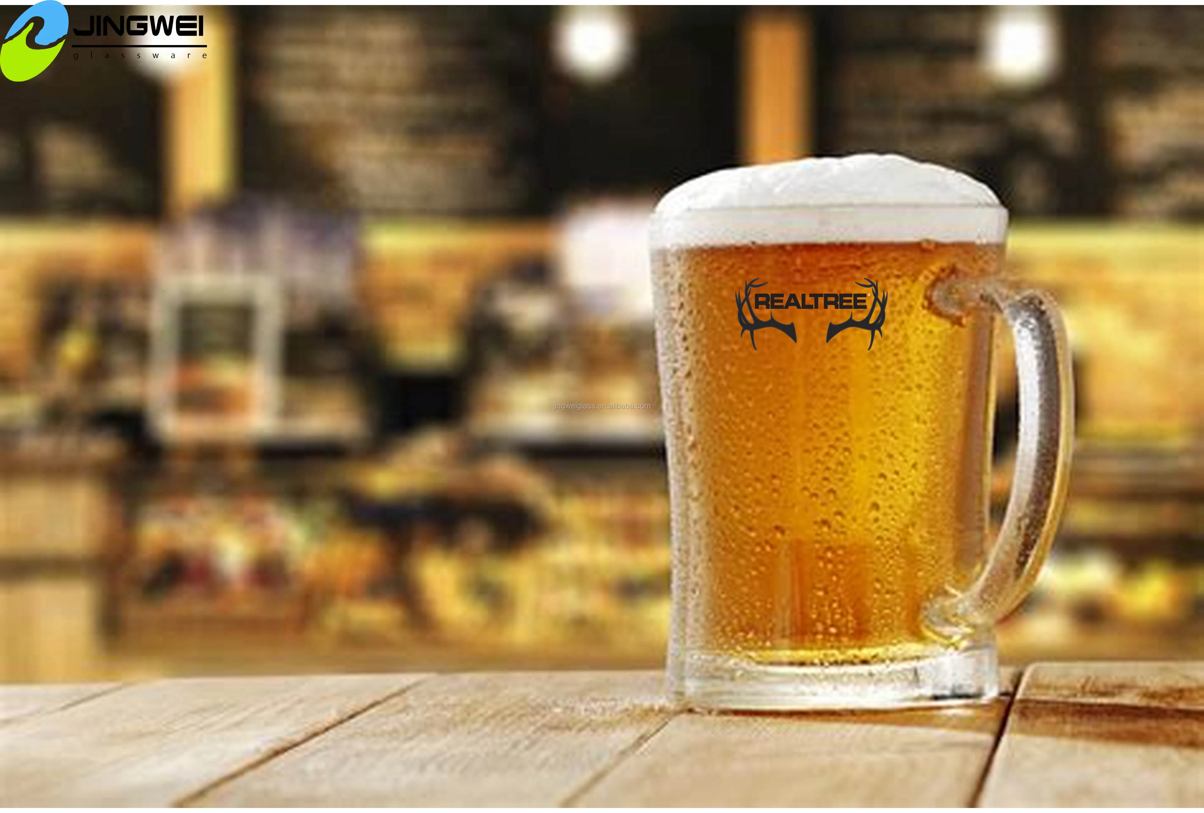 12oz personalized glass beer mug pub tankard