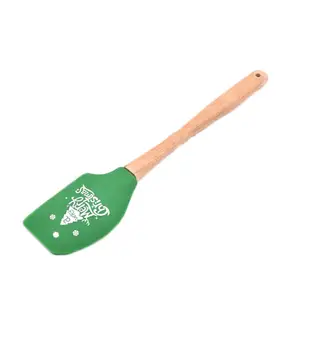 christmas rubber spatula