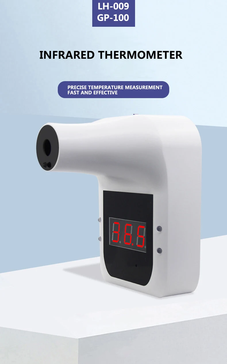 Automatic Induction Wall Mount Digital Body No Touch Thermometer