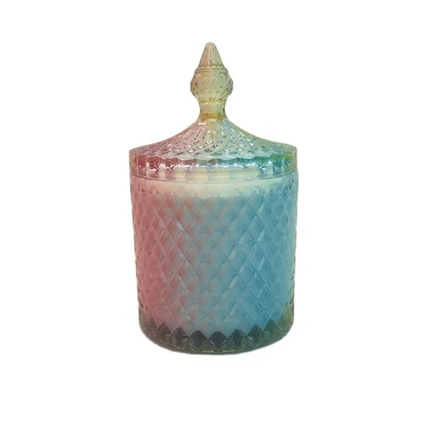 

Handmade Luxury Mongolian Custom Aroma Soy Wax Crystal Scented Yurt Glass Candle 480g/16.93oz